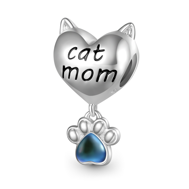Cat Mom Mood Charm image number 1