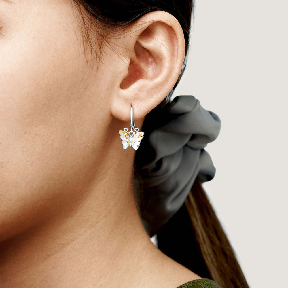 Butterfly Dangle Earrings image number 3