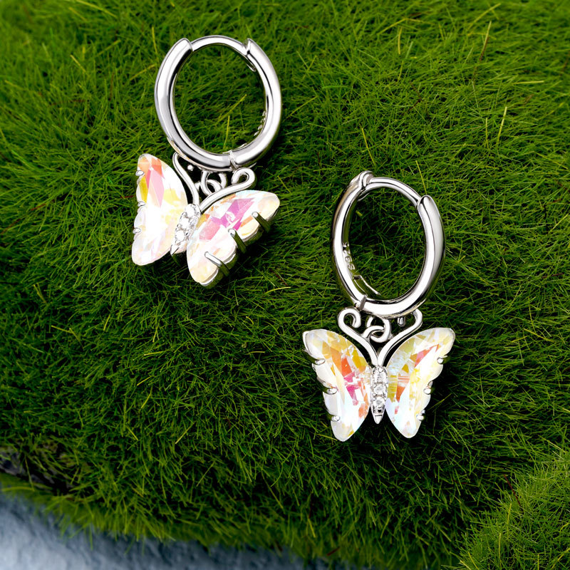 Butterfly Dangle Earrings image number 2