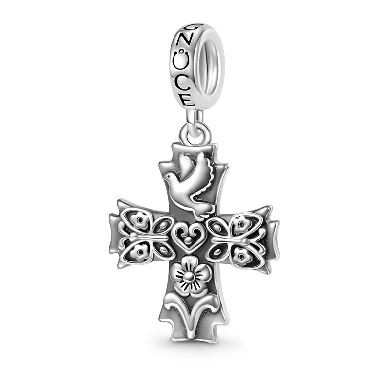 Love Spring Cross Pendant image number 0