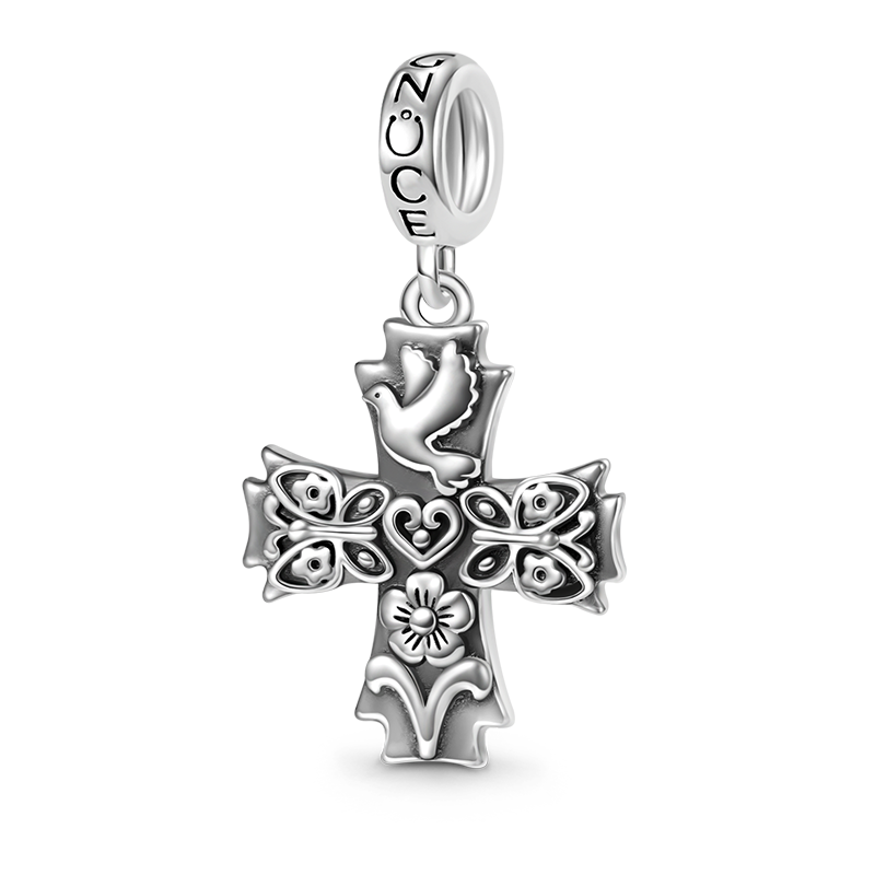 Love Spring Cross Pendant image number 0