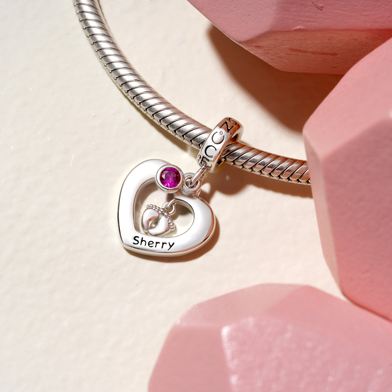Footprint Engravable Pendant image number 7