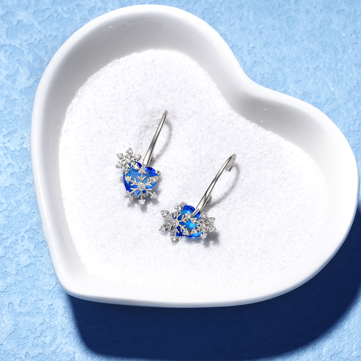 Snowflake Dangle Earrings image number 2