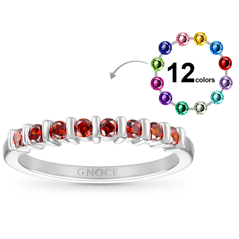 Basic Birthstone Ring image number 0