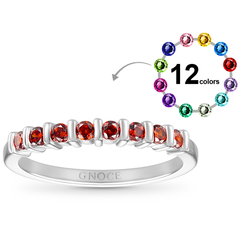 Basic Birthstone Ring image number 0