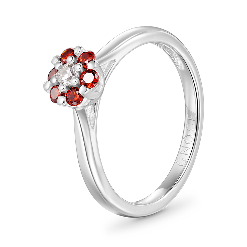 Birthstone Flower Ring image number 2