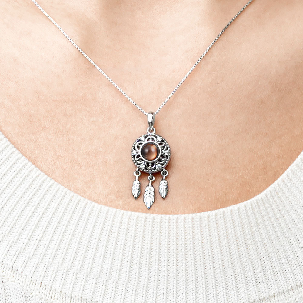 Projection Dream Catcher Necklace image number 3