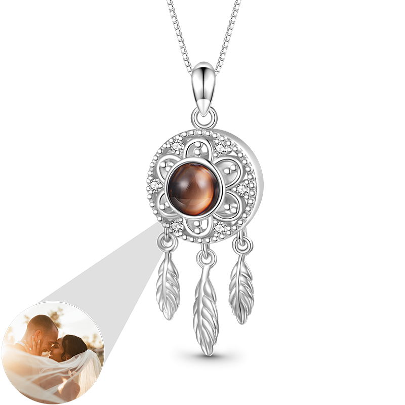 Projection Dream Catcher Necklace image number 0