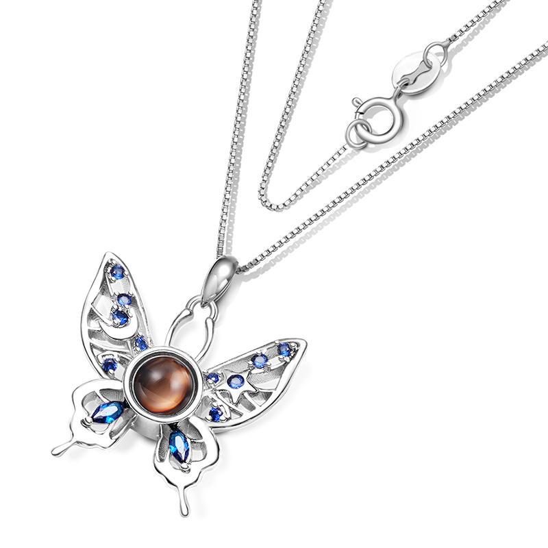 Projection Butterfly Necklace image number 3