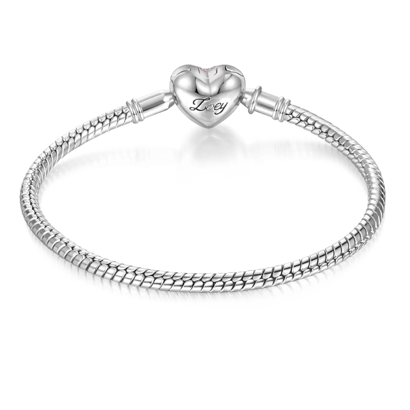 Heart Engravable Basic Bracelet image number 1