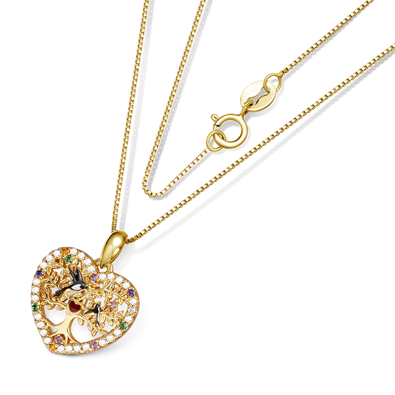 Tree of Life Heart Necklace image number 1