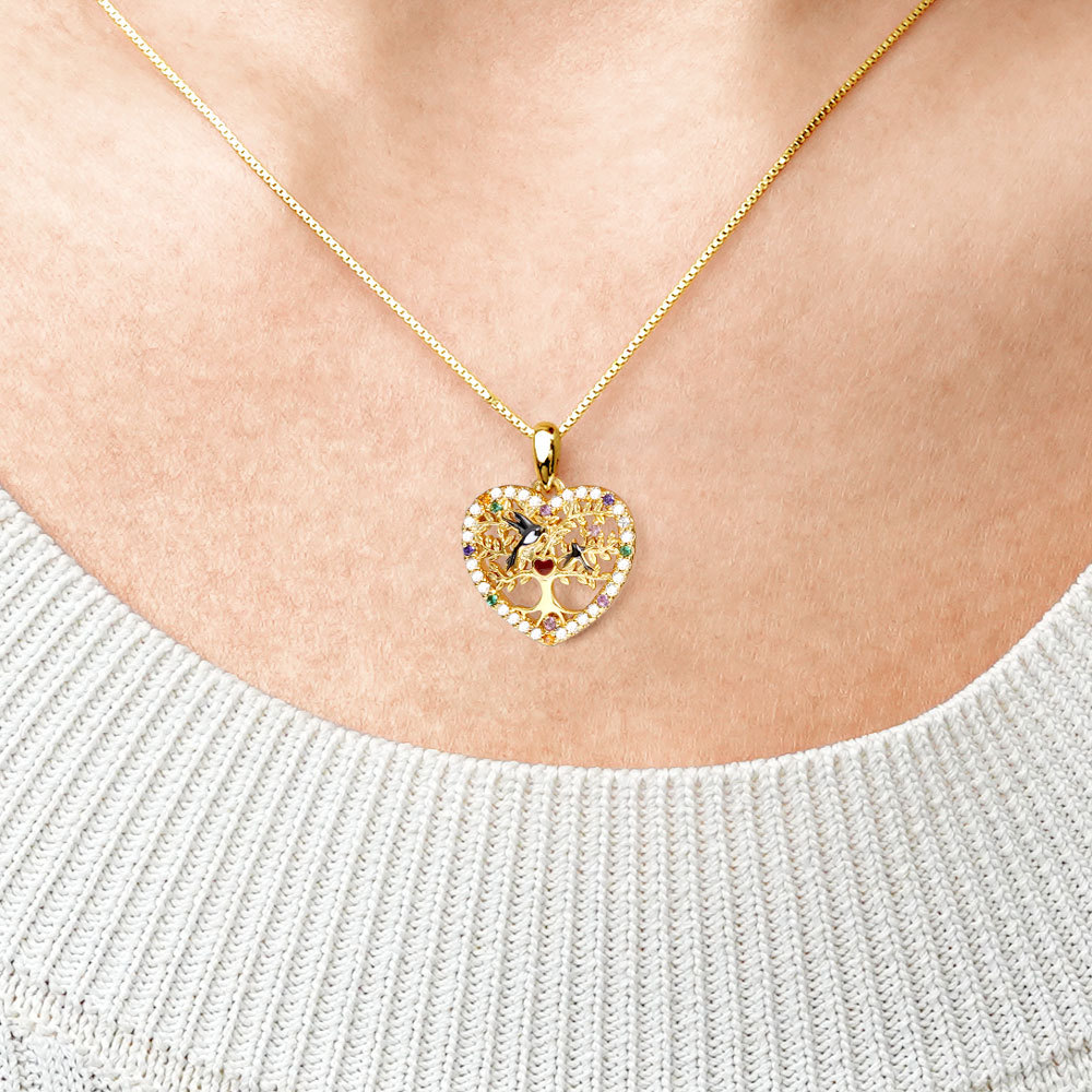 Tree of Life Heart Necklace image number 3