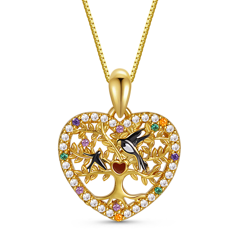 Tree of Life Heart Necklace image number 0