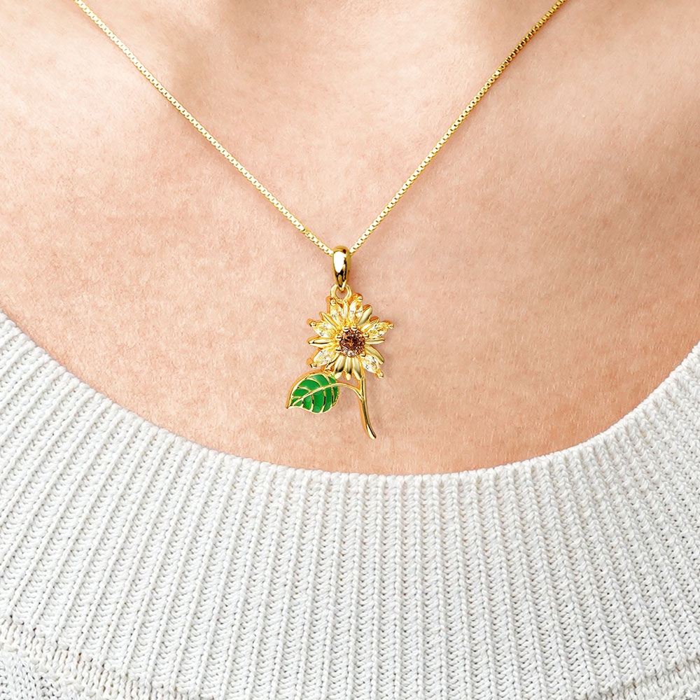 Sunflower Necklace image number 3