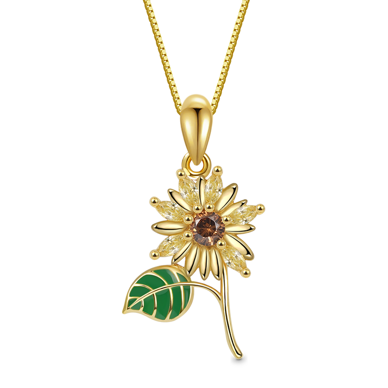 Sunflower Necklace image number 0