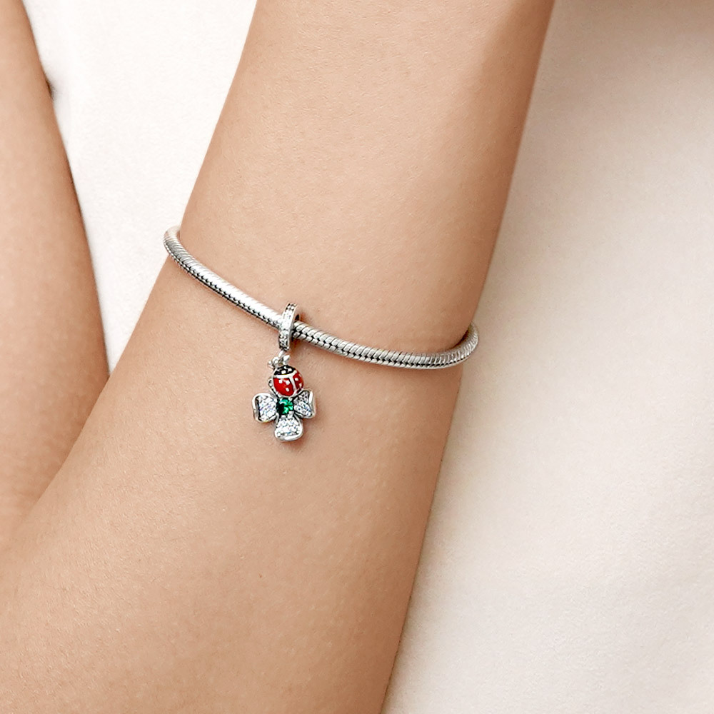 Clover Ladybug Pendant image number 4