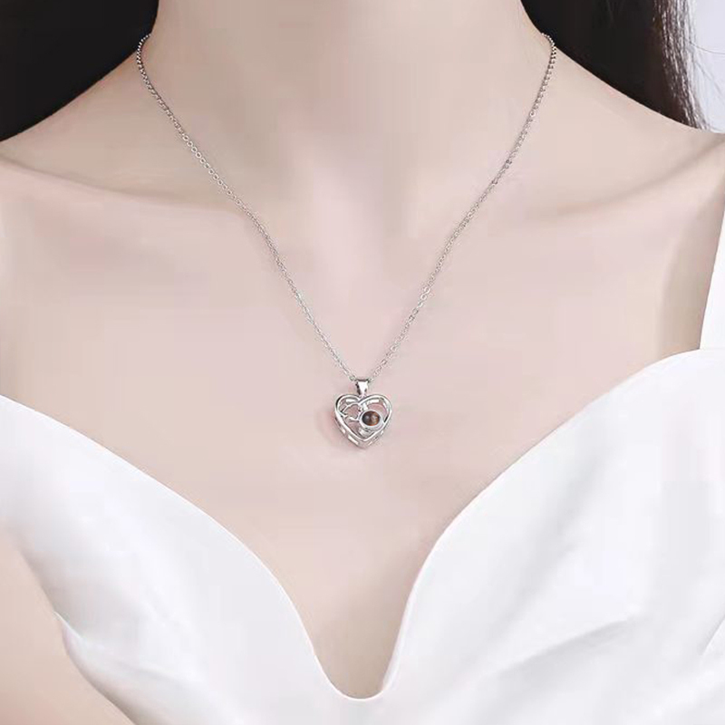 Projection Love Heart Necklace image number 2