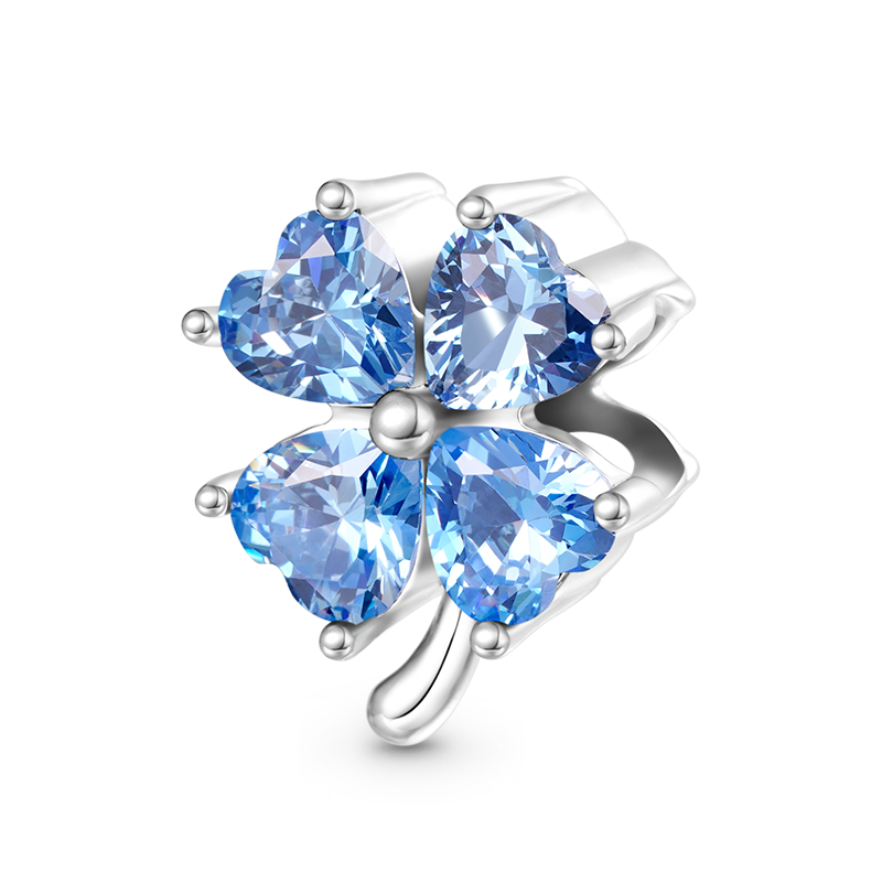 Lucky Clover Birthstone Charm image number 0