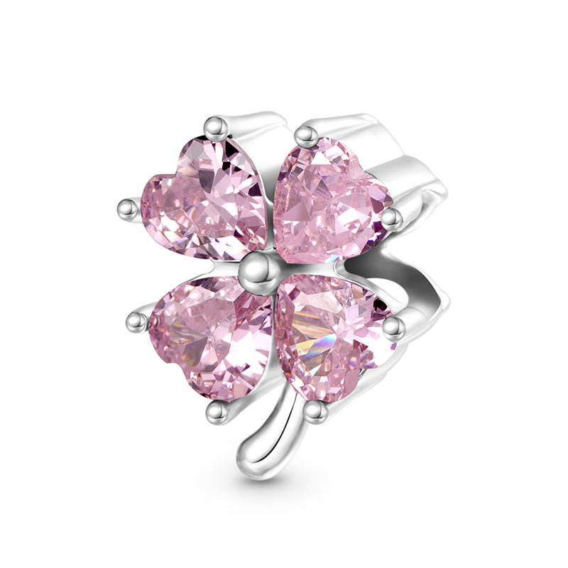 Lucky Clover Birthstone Charm image number 0