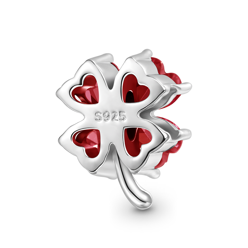 Lucky Clover Birthstone Charm image number 1