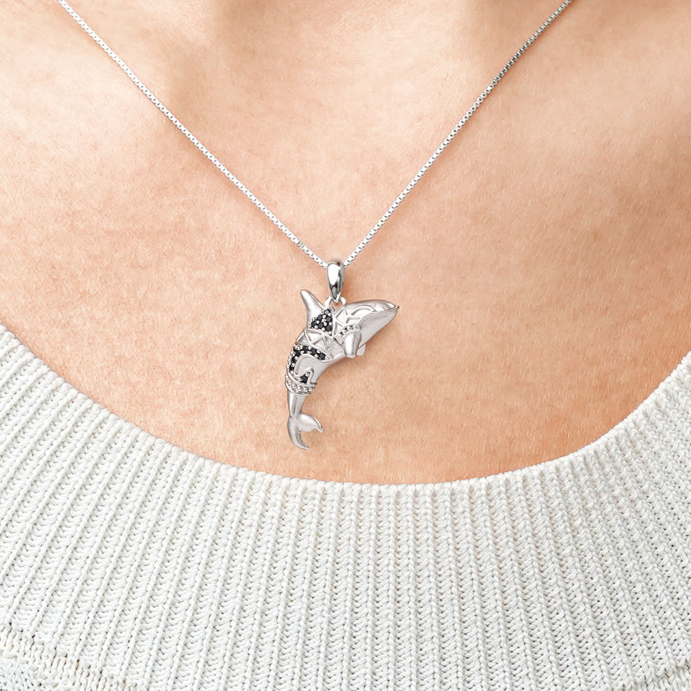 Killer Whale Orca Necklace image number 3