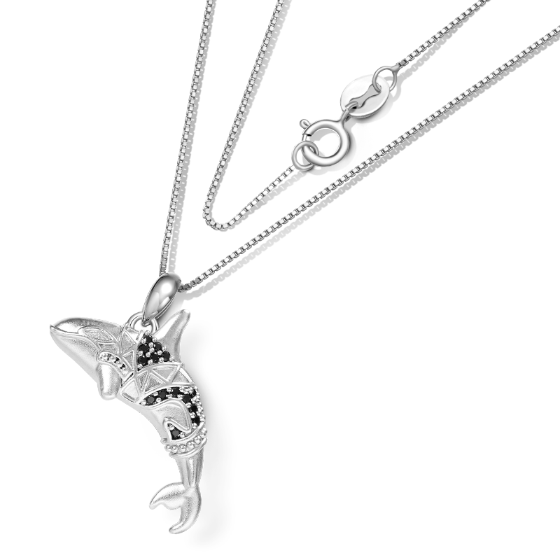 Killer Whale Orca Necklace image number 1