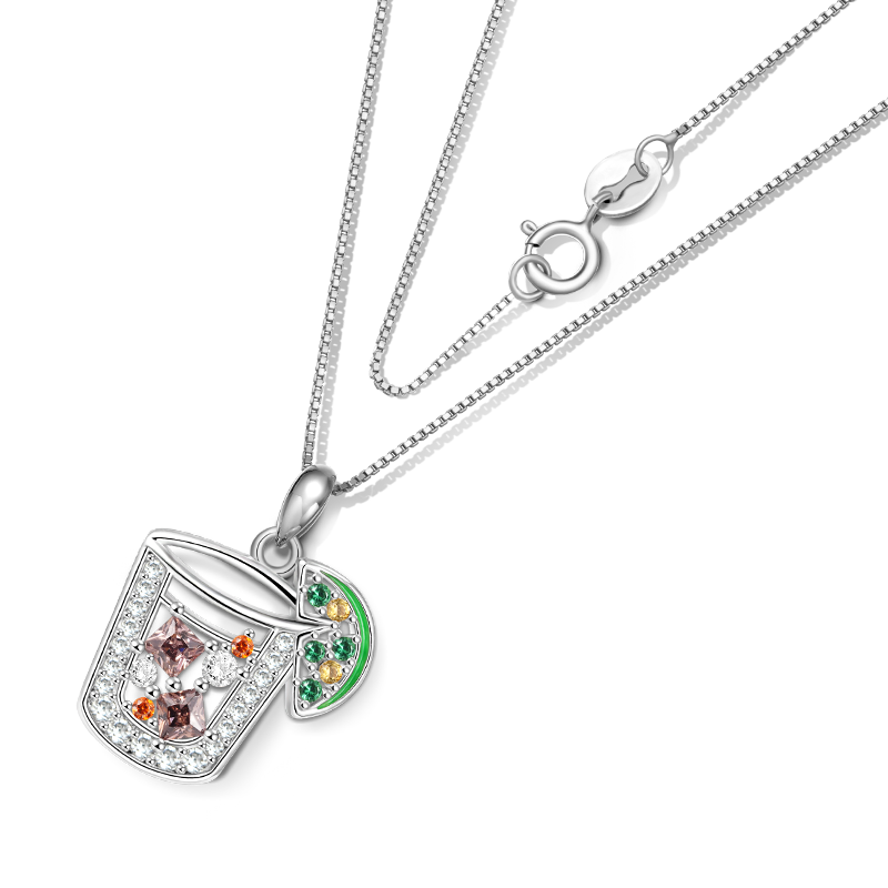 Lemon Drink Necklace image number 1