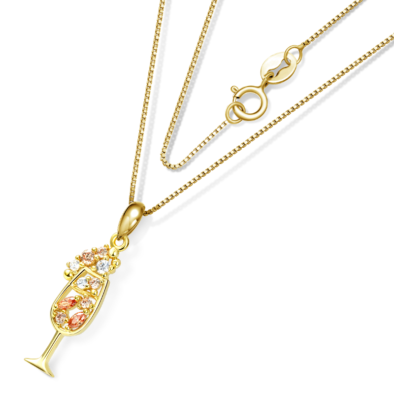 Champagne Cocktail Necklace image number 2