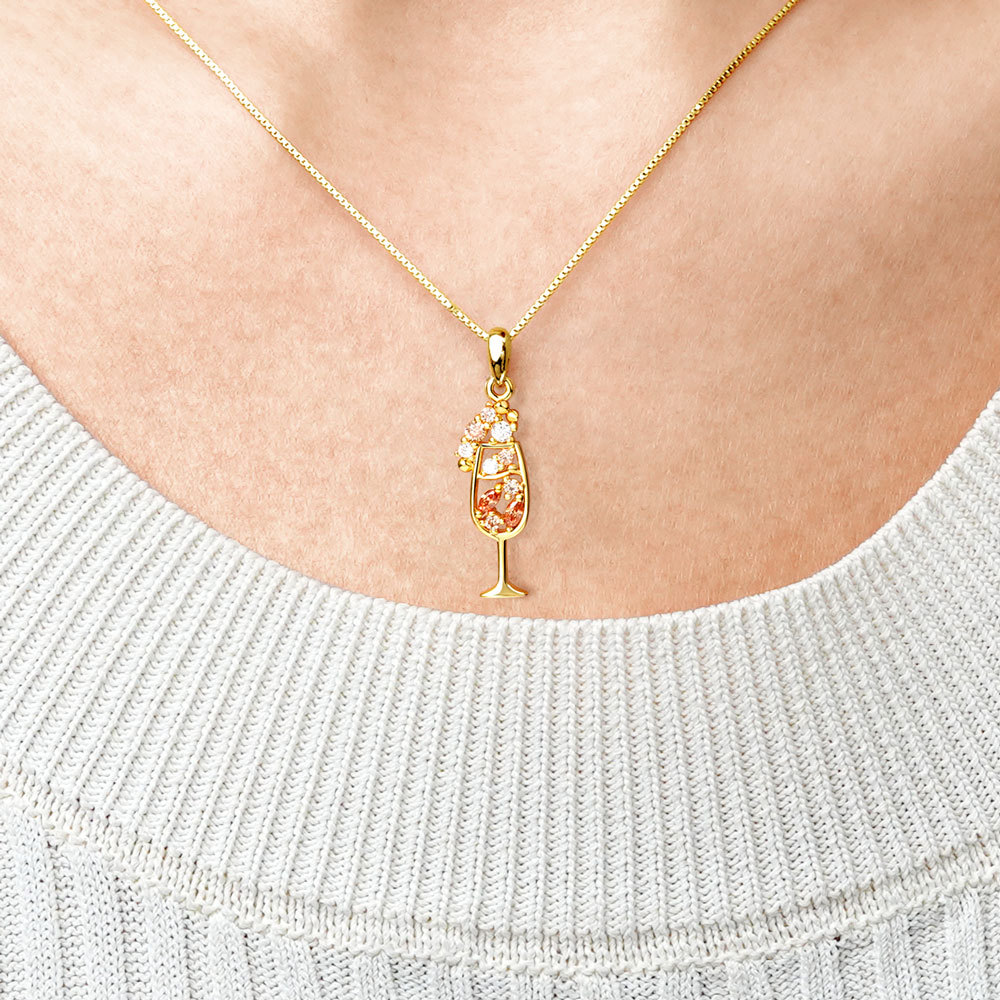 Champagne Cocktail Necklace image number 3
