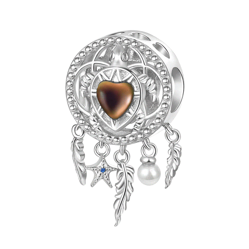 Sea Turtle Dreamcatcher Mood Charm image number 0