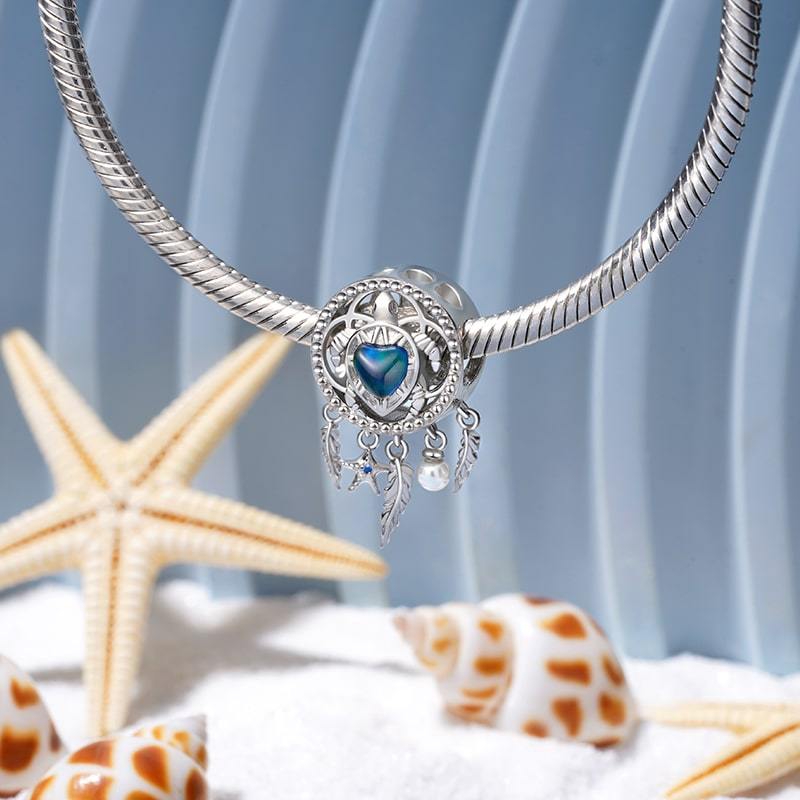 Sea Turtle Dreamcatcher Mood Charm image number 2