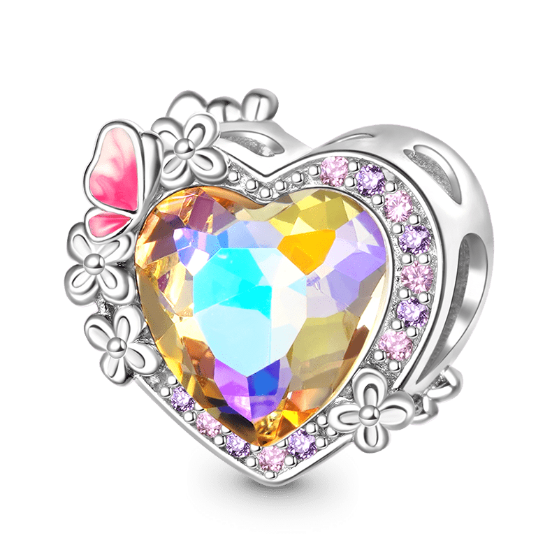 Hydrangea Heart Charm image number 0