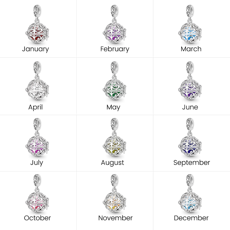 Easter Egg Birthstone Pendant image number 8