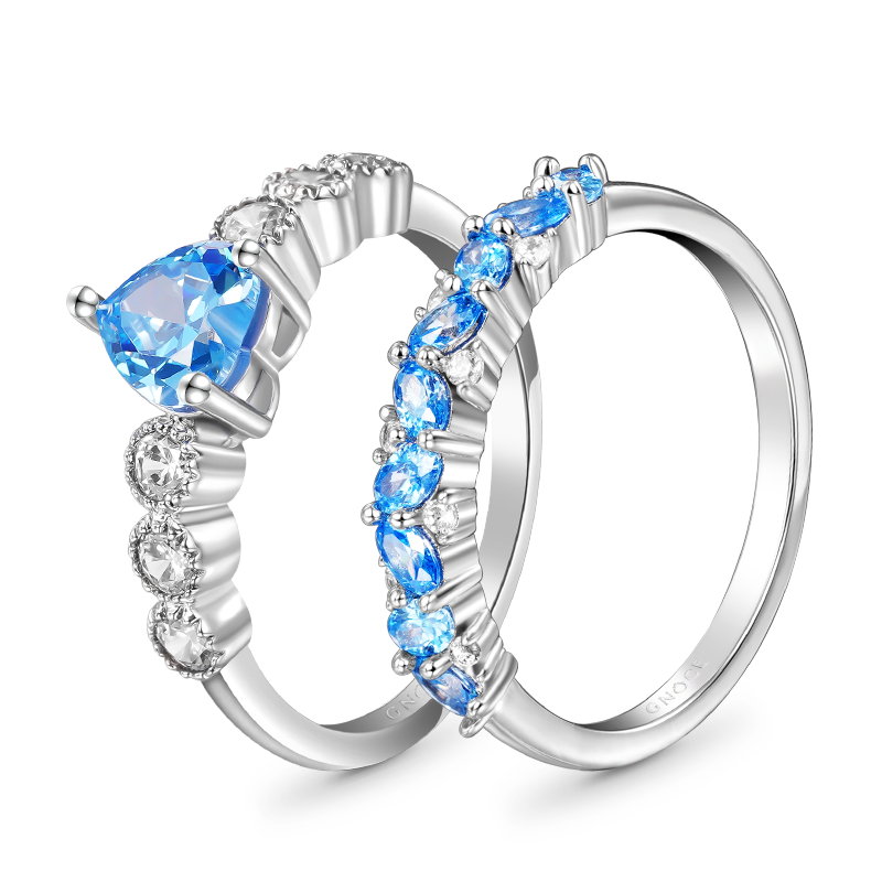 Heart Cut Ring Set image number 1