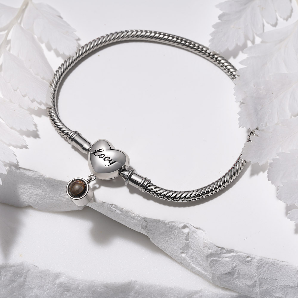 Projection Engravable Basic Bracelet image number 1