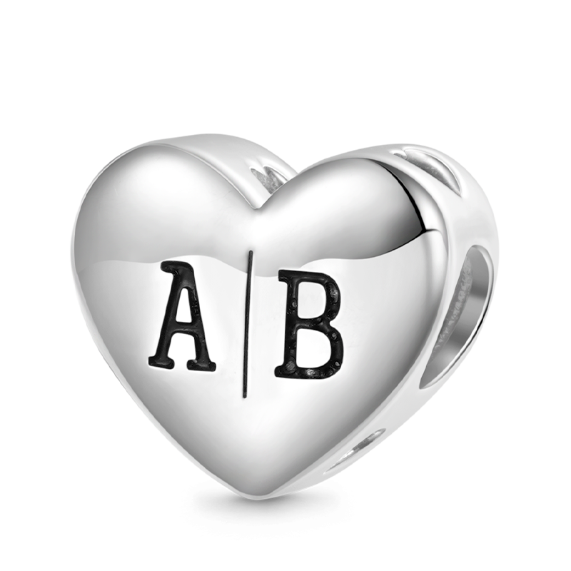 Letters Personalized Heart Charm image number 0