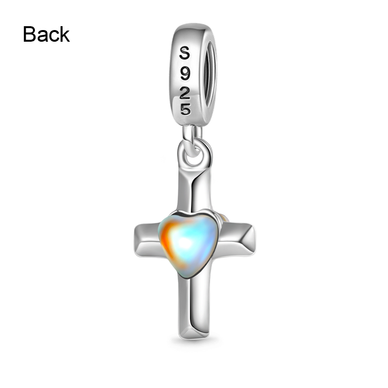 Moonstone Cross Pendant image number 1