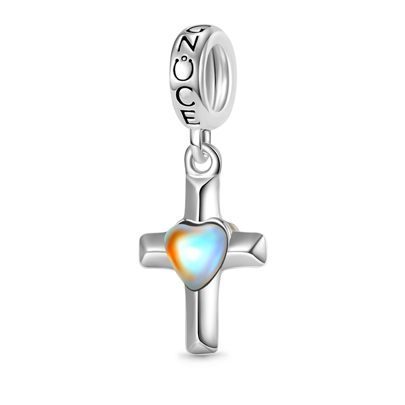Moonstone Cross Pendant image number 0