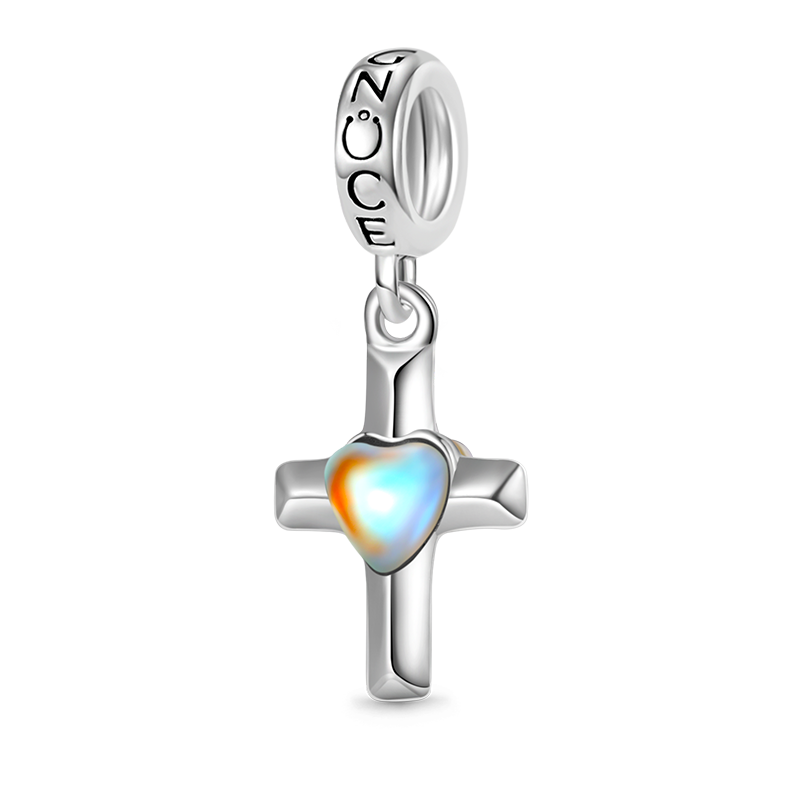 Moonstone Cross Pendant image number 0