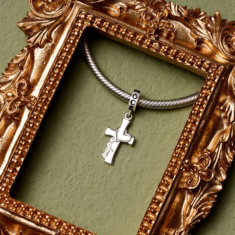 "Hope" Cross Pendant image number 2