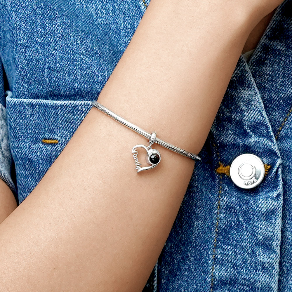 Projection Family Love Photo Pendant image number 7