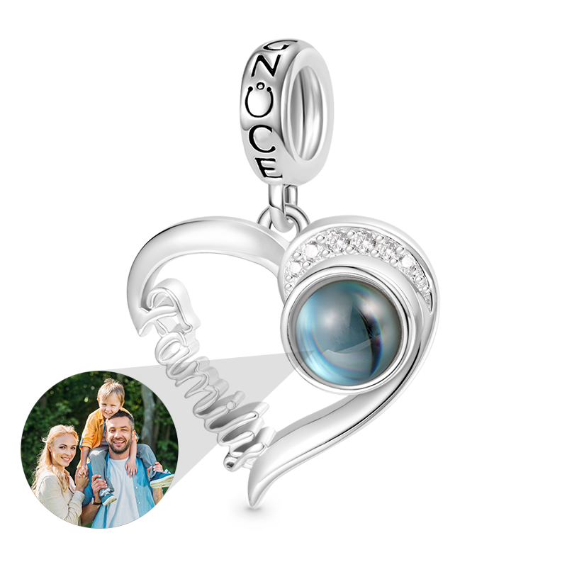 Projection Family Love Photo Pendant image number 0