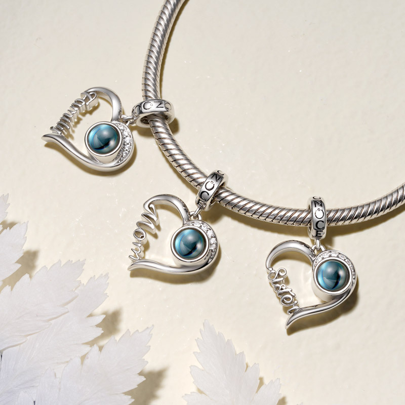 Projection Family Love Photo Pendant image number 3