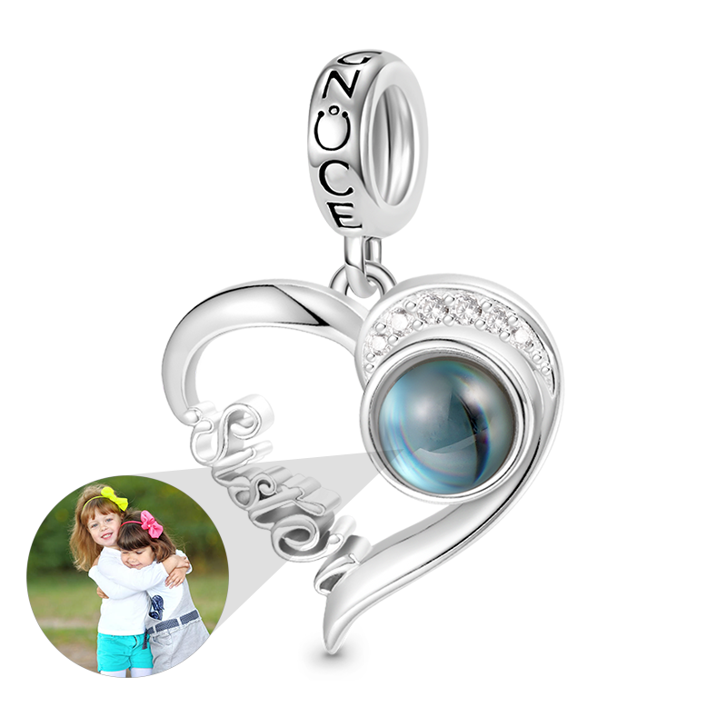 Projection Sister Love Photo Pendant image number 0