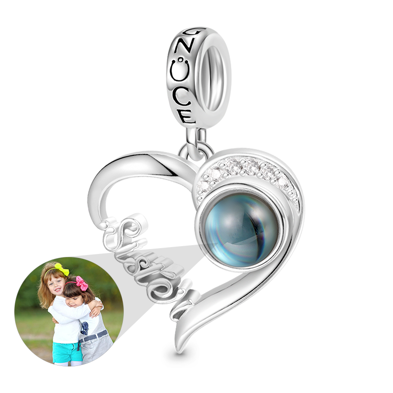 Projection Sister Love Photo Pendant image number 0