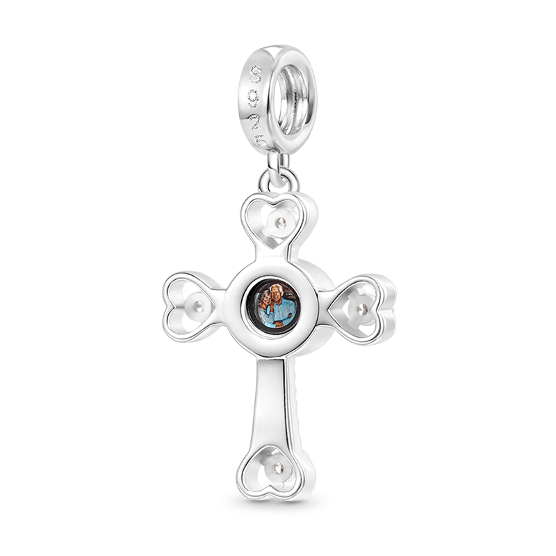 Projection Cross Photo Pendant image number 1
