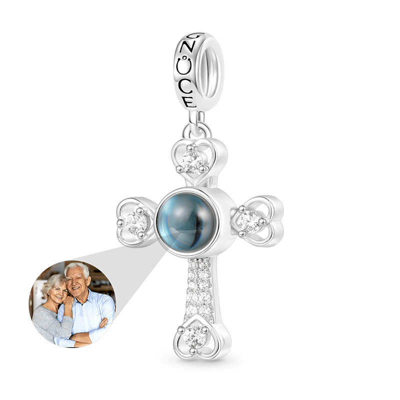 Projection Cross Photo Pendant image number 0