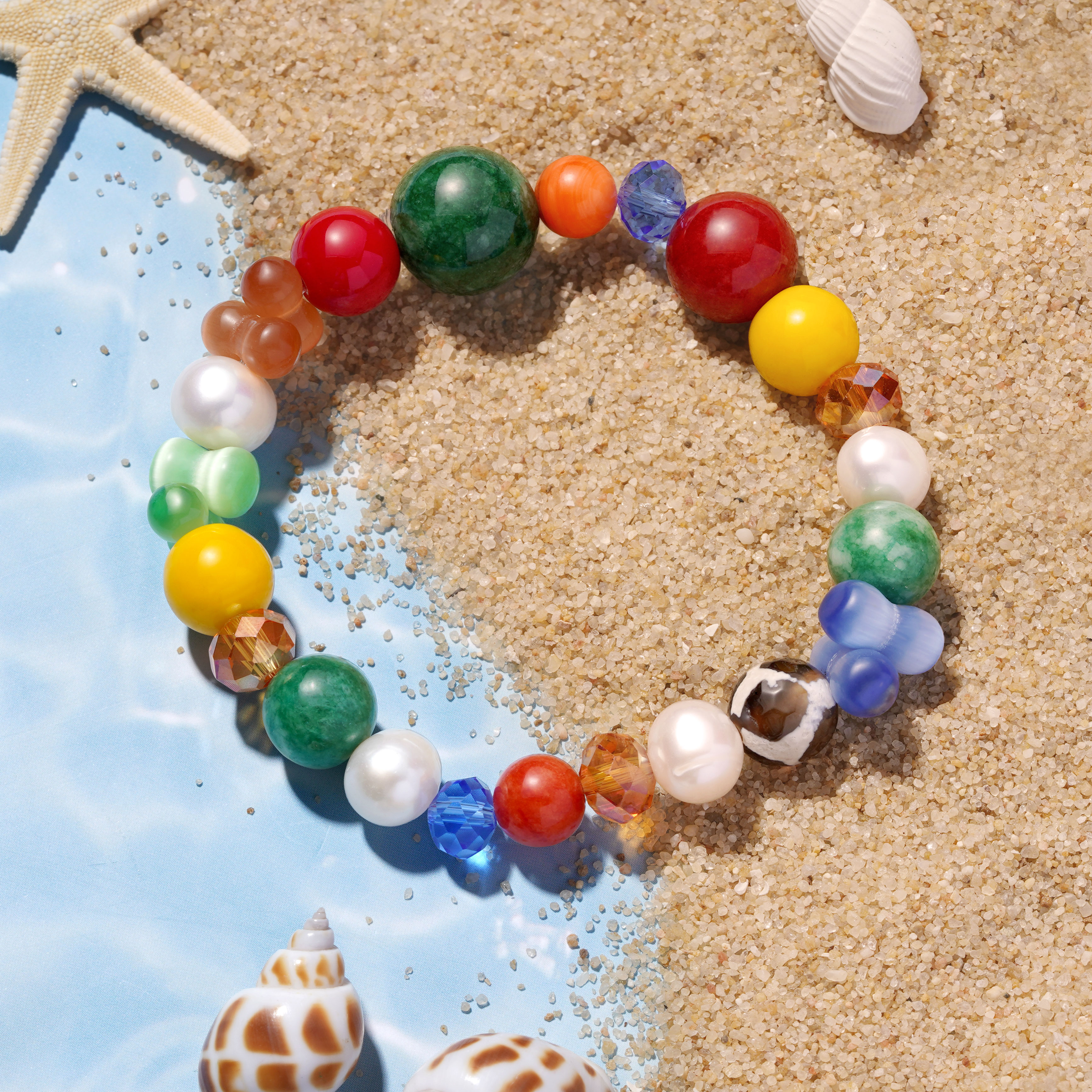 Beaded Stretch Bracelet image number 1