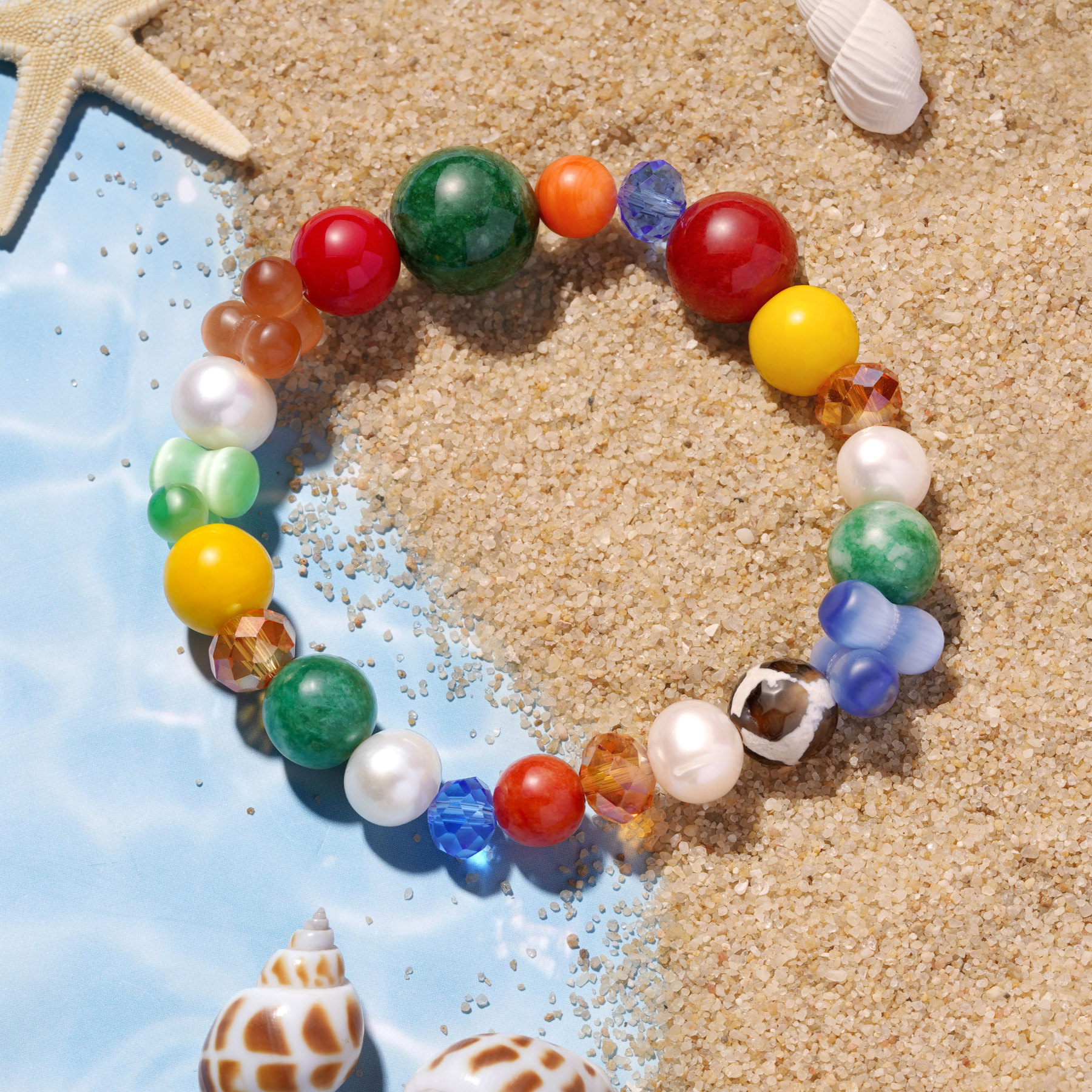 Beaded Stretch Bracelet image number 1