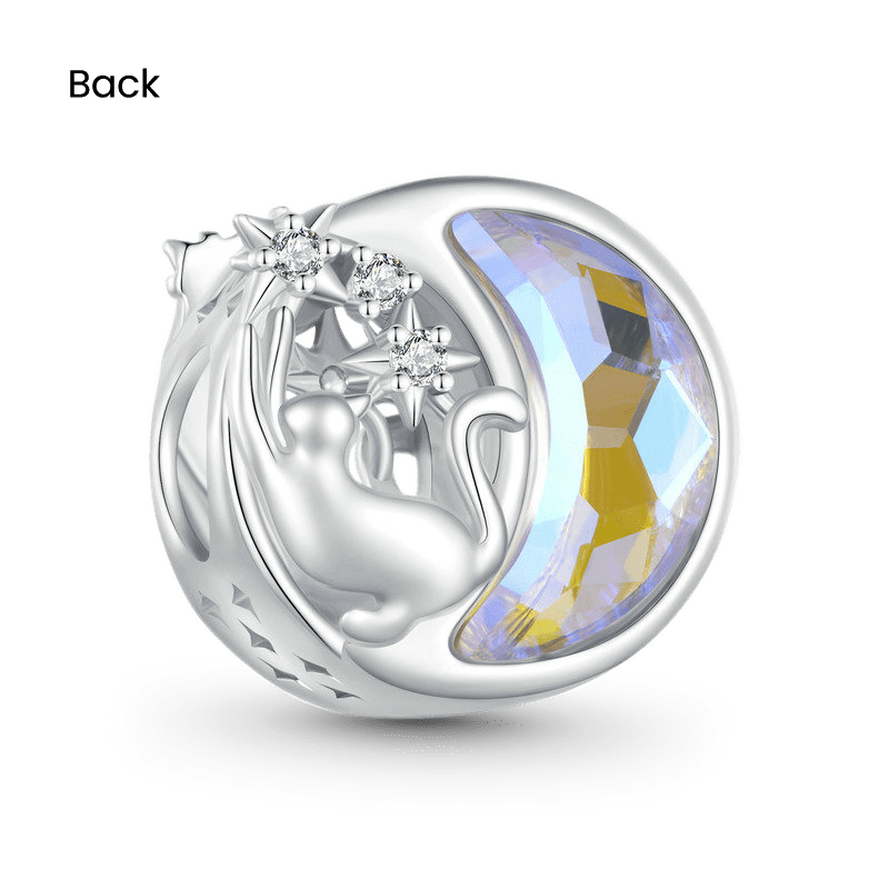 Moon & Cat Charm image number 1
